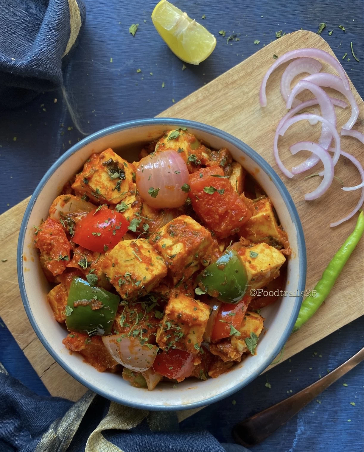 Công thức làm món ăn chay thuần ấn thơm ngon Paneer Jalfrezi